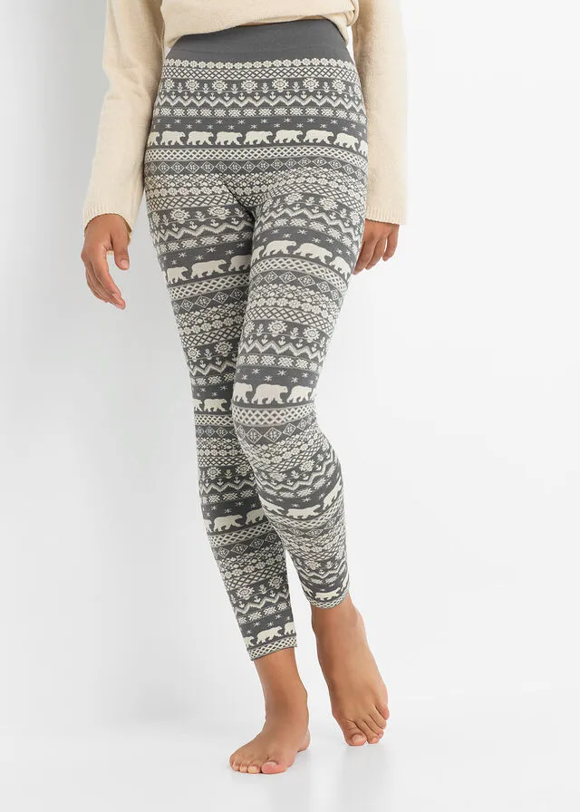 LEGGINGS TéRMICOS GRISBLANCO LANA ESTAMPADO