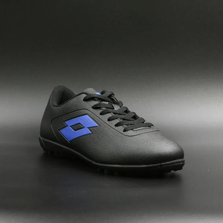 Lotto C/Cordón Baby TF Jr Negro Azul Zapatillas Nio Fútbol