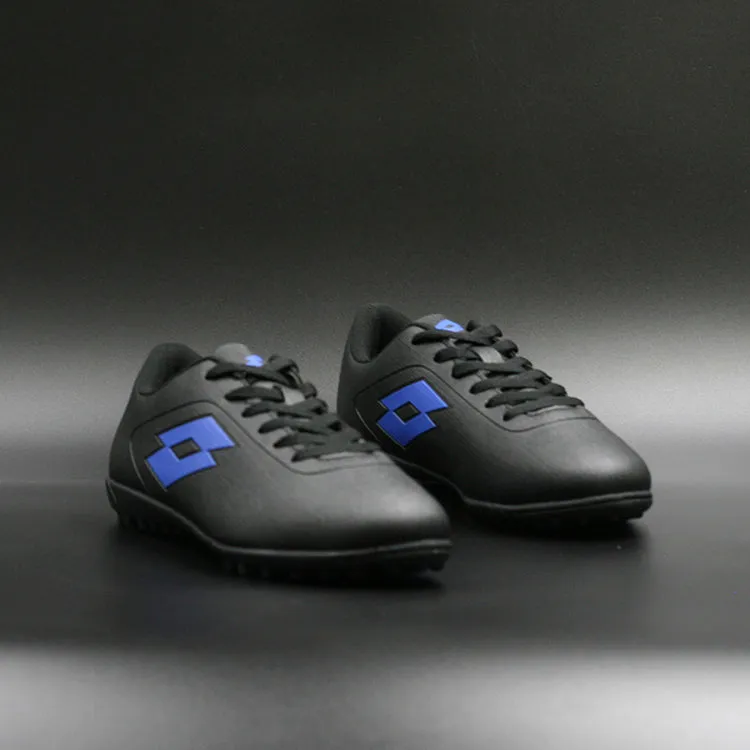 Lotto C/Cordón Baby TF Jr Negro Azul Zapatillas Nio Fútbol