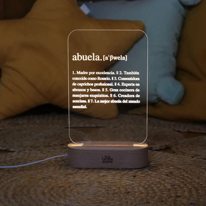 LÁMPARA ABUELA PERSONALIZADA