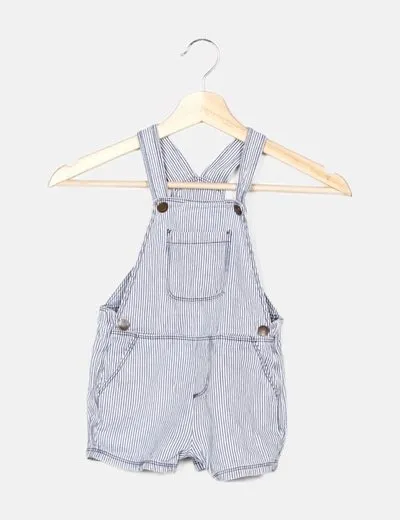 Mango Peto denim bicolor estampado rayas