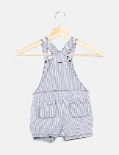 Mango Peto denim bicolor estampado rayas