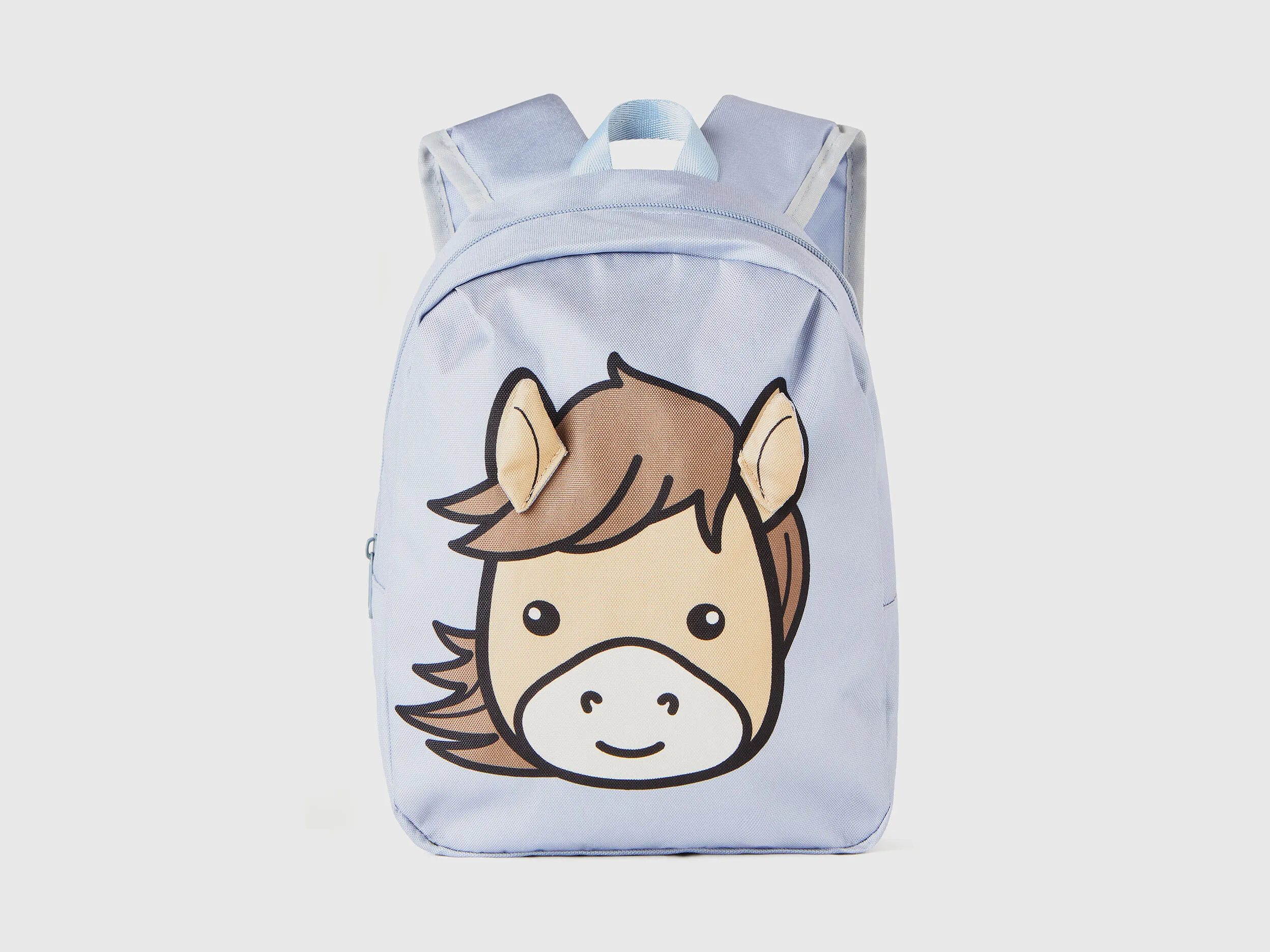 Mochila con estampado y aplicaciones