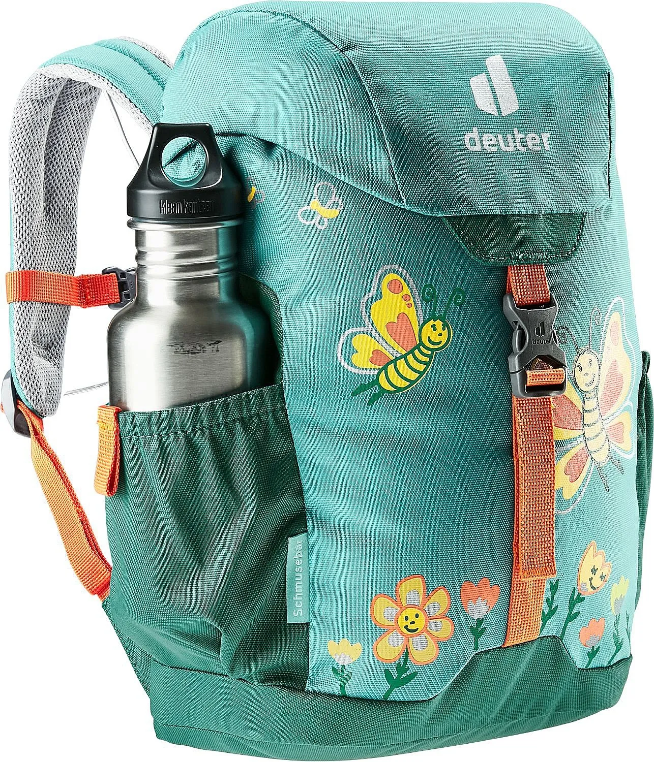 MOCHILA DEUTER SCHMUSEBäR  DUST BLUE/ALPINE GREEN  KID´S
