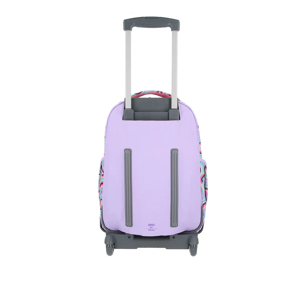 Mochila escolar con ruedas Trolley Unicorn lila