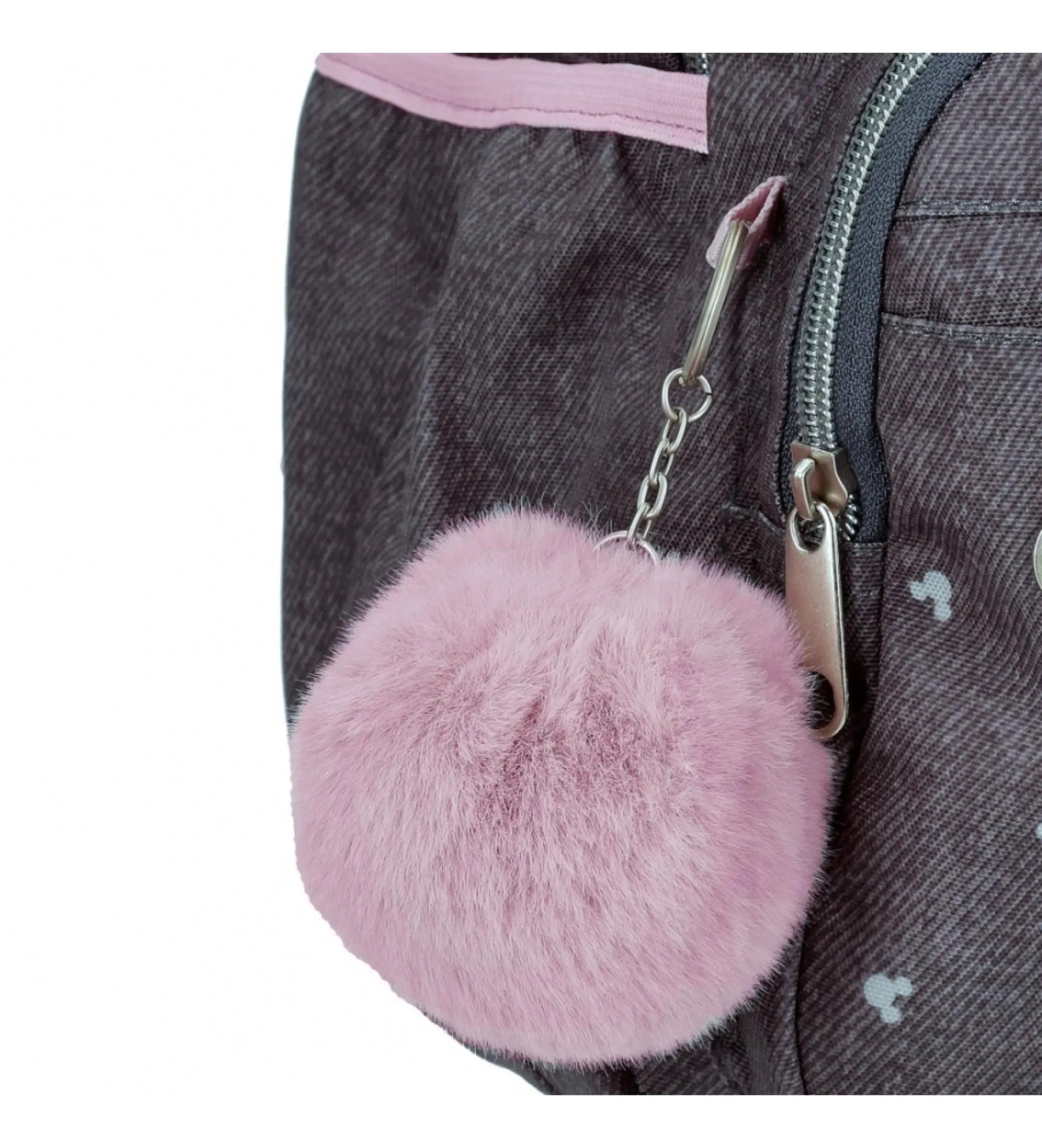 Mochila escolar Mickey studs doble compartimento antracita