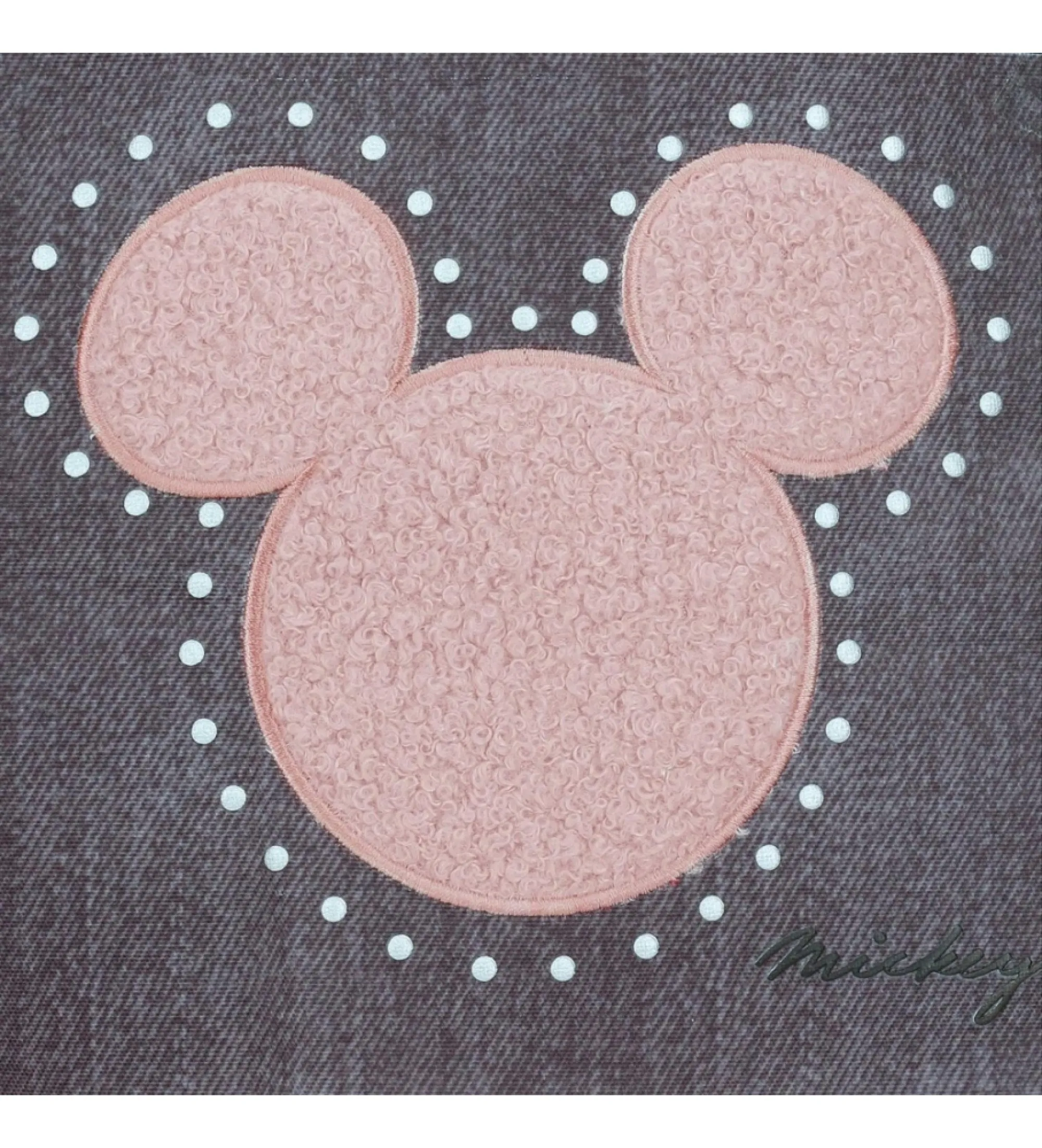 Mochila escolar Mickey studs doble compartimento antracita