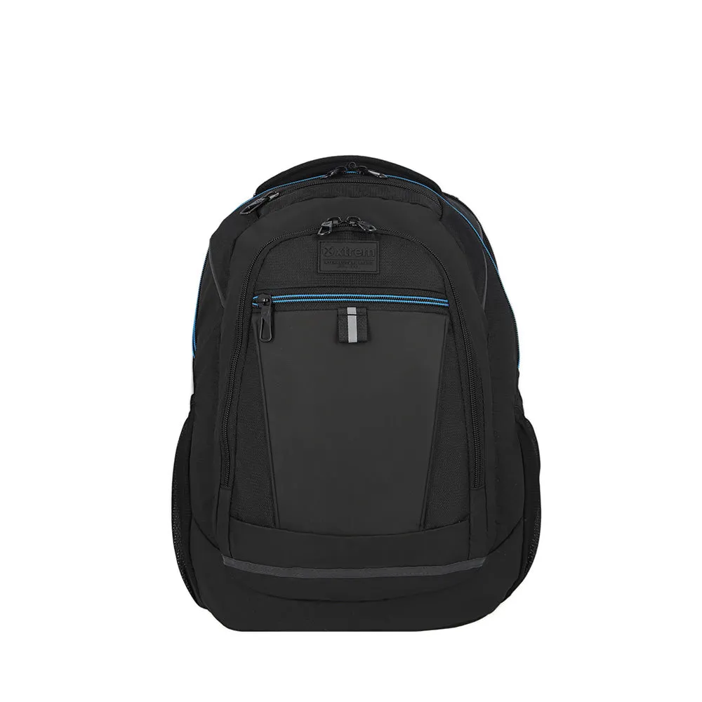 Mochila para laptop hombre Brooklyn 16'' negra/azul