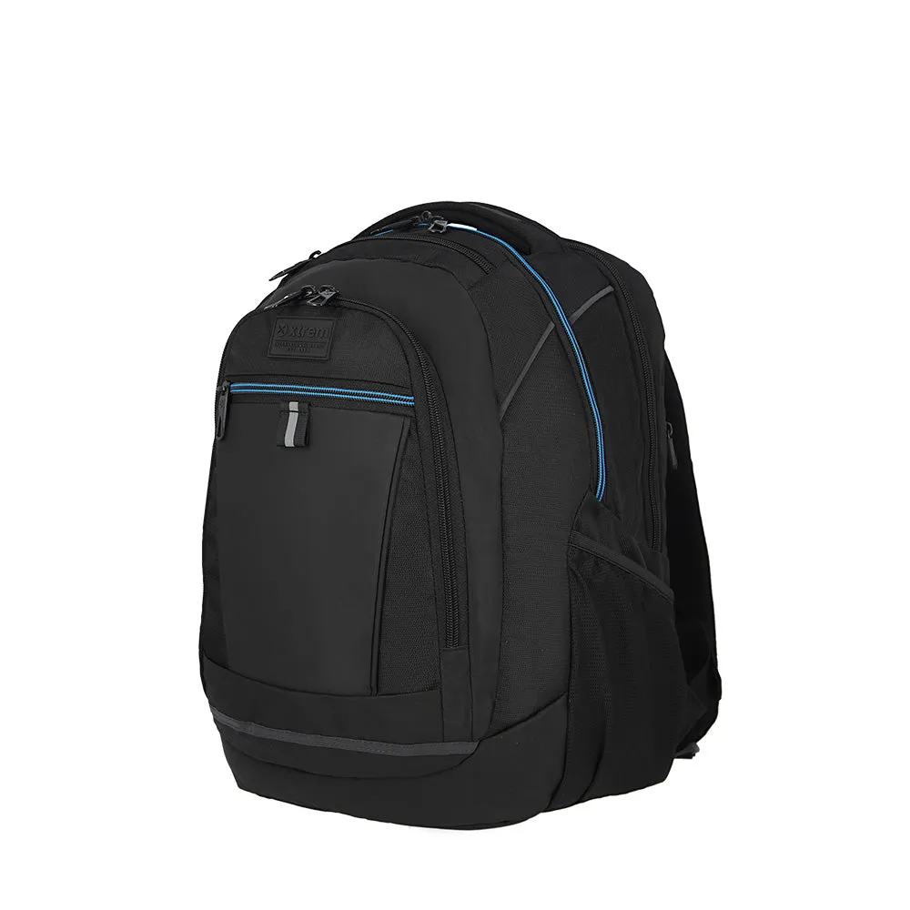Mochila para laptop hombre Brooklyn 16'' negra/azul