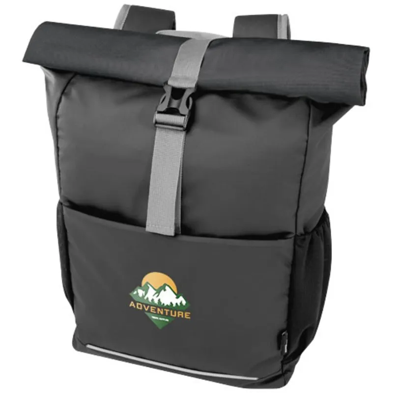 Mochila personalizada para bicicleta enrollable eco Aqua