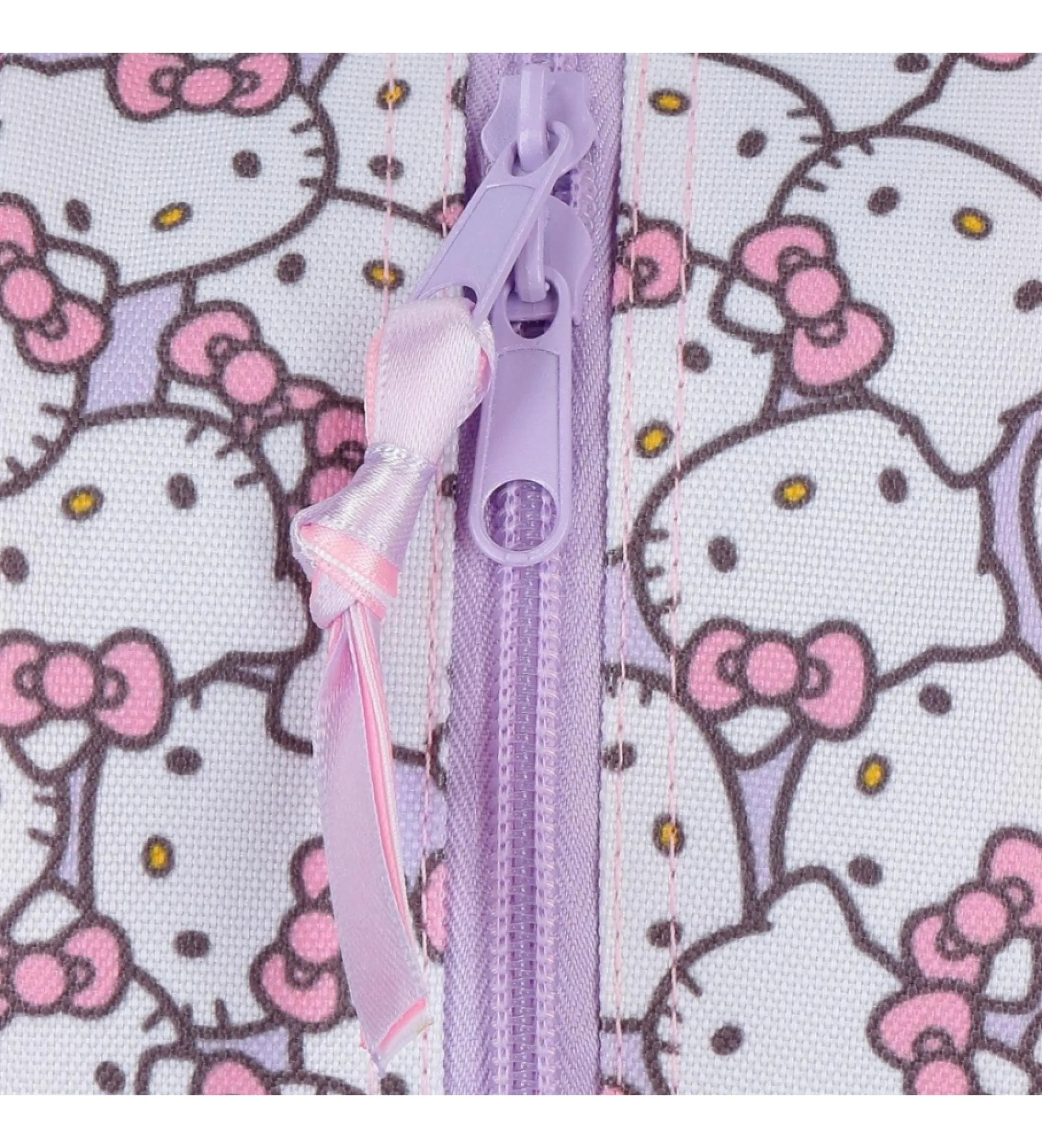 Mochila preescolar Hello Kitty My favourite bow  28 cm con carro rosa