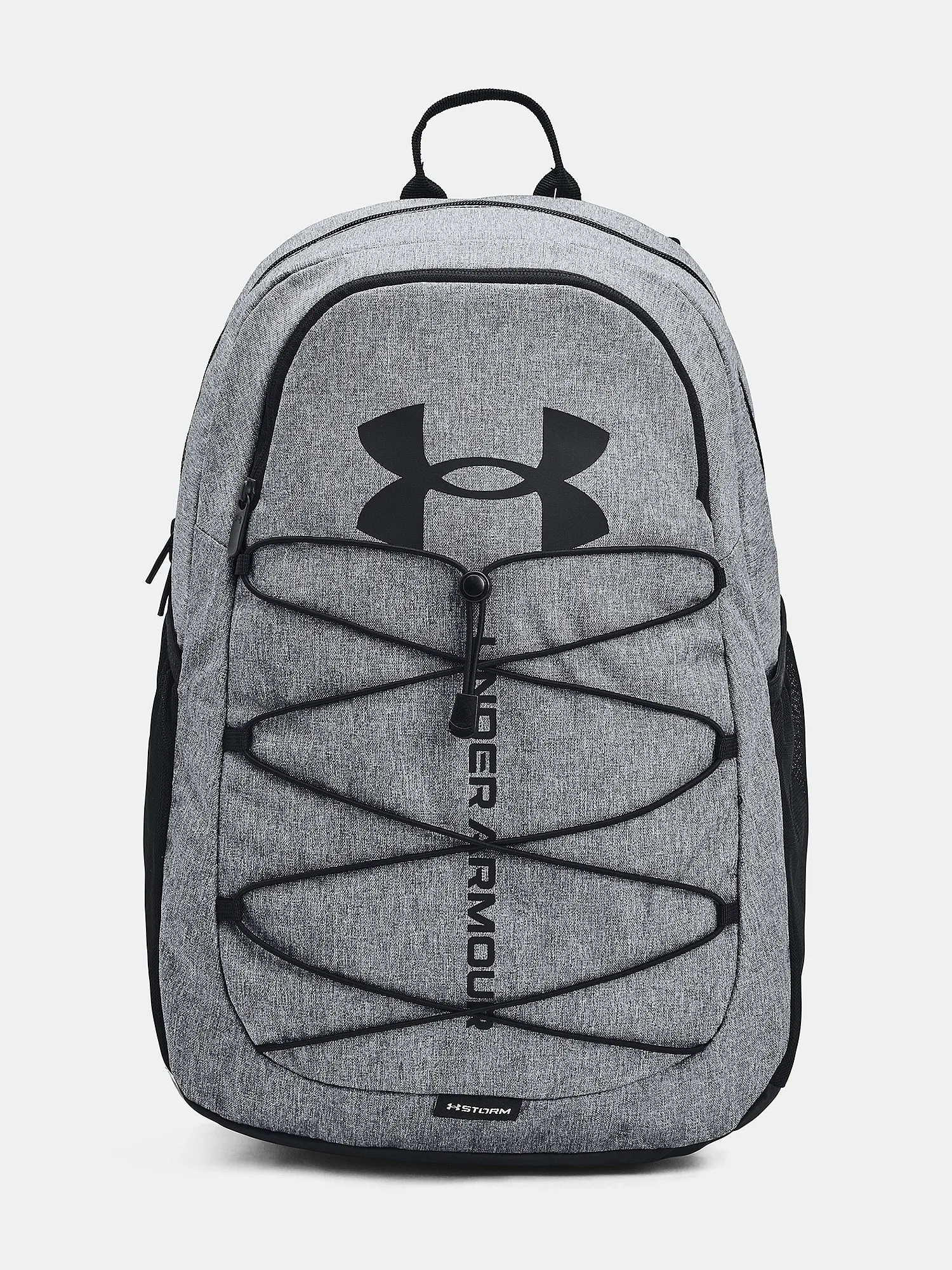 MOCHILA UNDER ARMOUR HUSTLE SPORT  PITCH GRAY MEDIUM HEATHER/BLACK