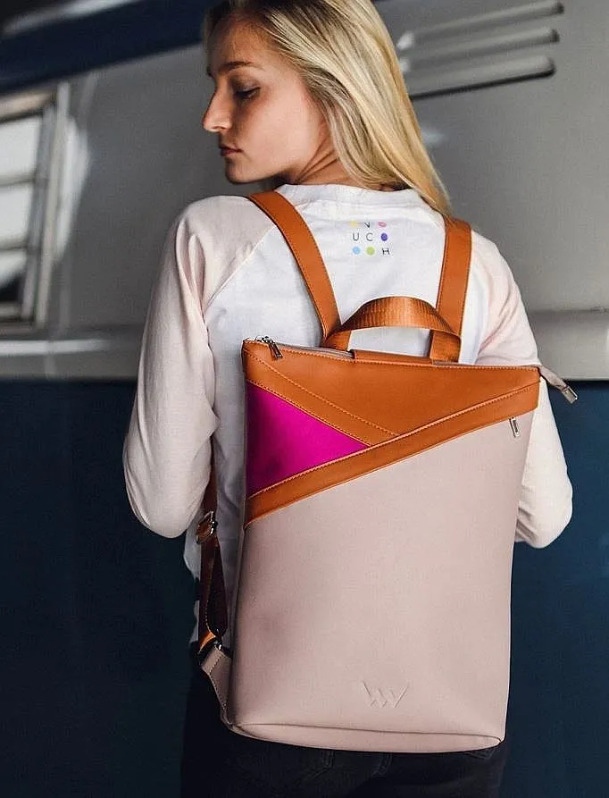 MOCHILA VUCH VANDA  LIGHT PINK/BROWN  WOMEN´S