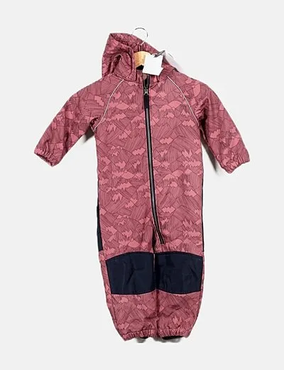 Name it Buzo nieve rosa estampado geométrico
