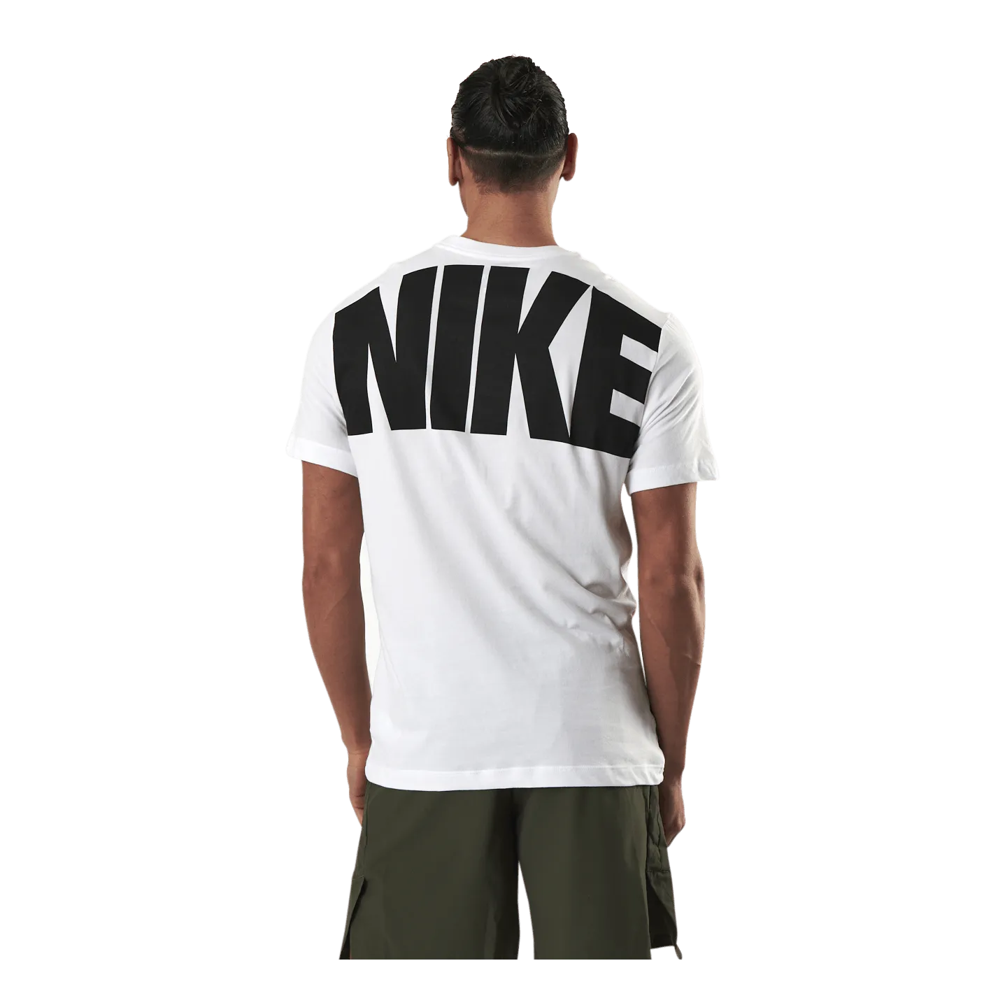 NIKE DRIFIT EXTRA BOLD SS TEE WHITE