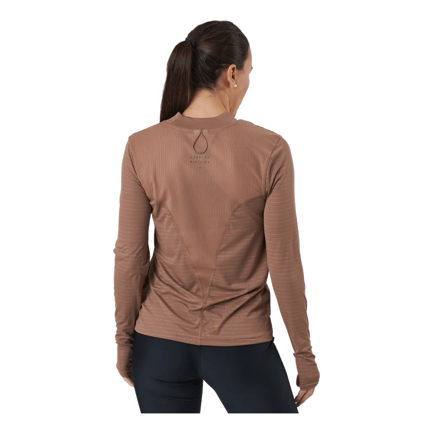 NIKE DRIFIT RUN DIVISION WOMEN'S L ARCHAEO BROWN/PINK OXFORD/REFB