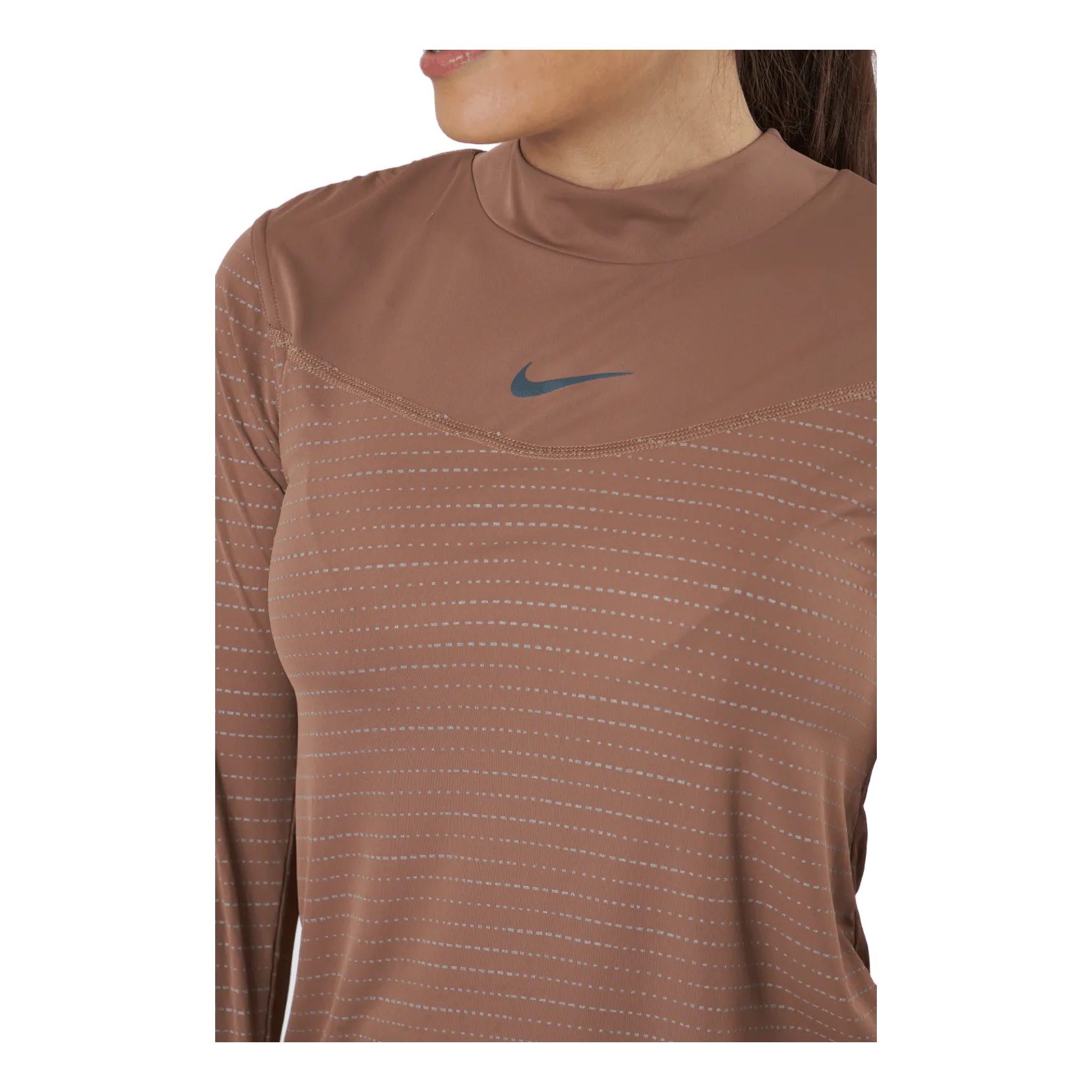 NIKE DRIFIT RUN DIVISION WOMEN'S L ARCHAEO BROWN/PINK OXFORD/REFB