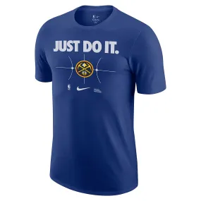 Nike NBA DENVER NUGGETS ESSENTIAL JUST DO IT T-SHIRT, RUSH BLUE