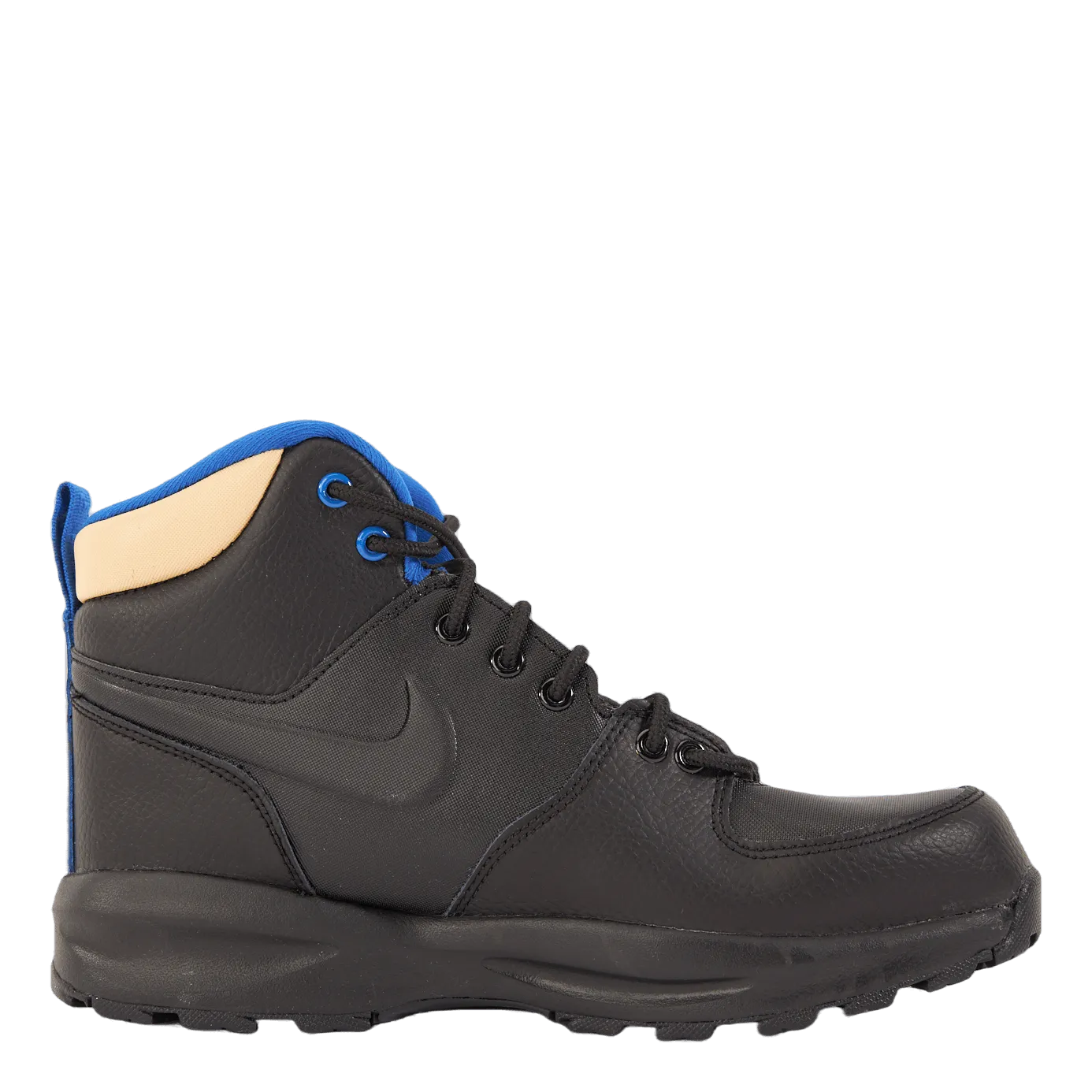NIKE NIKE MANOA LTR BIG KIDS' BOOTS BLACK/BLACKSESAMEGAME ROYAL