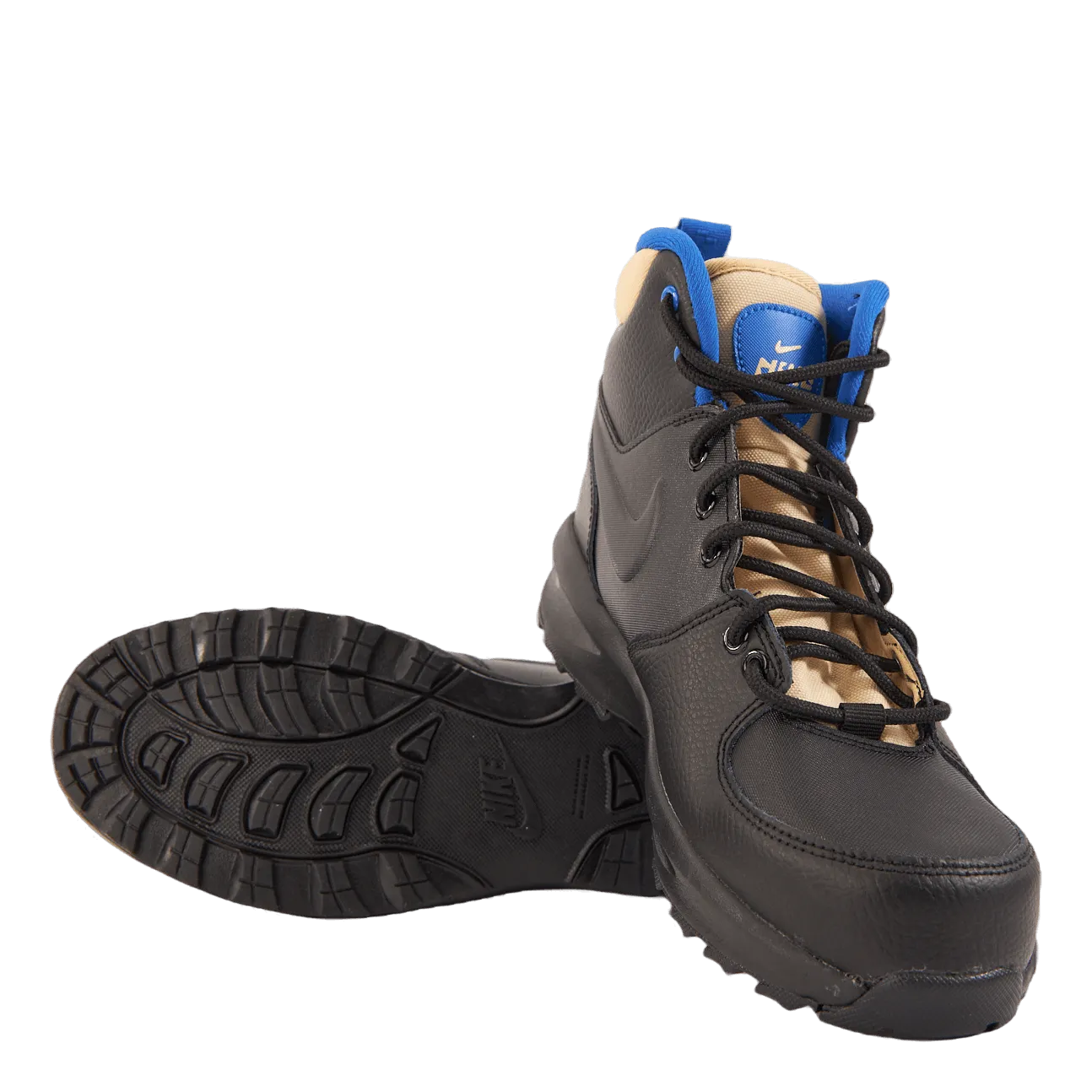 NIKE NIKE MANOA LTR BIG KIDS' BOOTS BLACK/BLACKSESAMEGAME ROYAL
