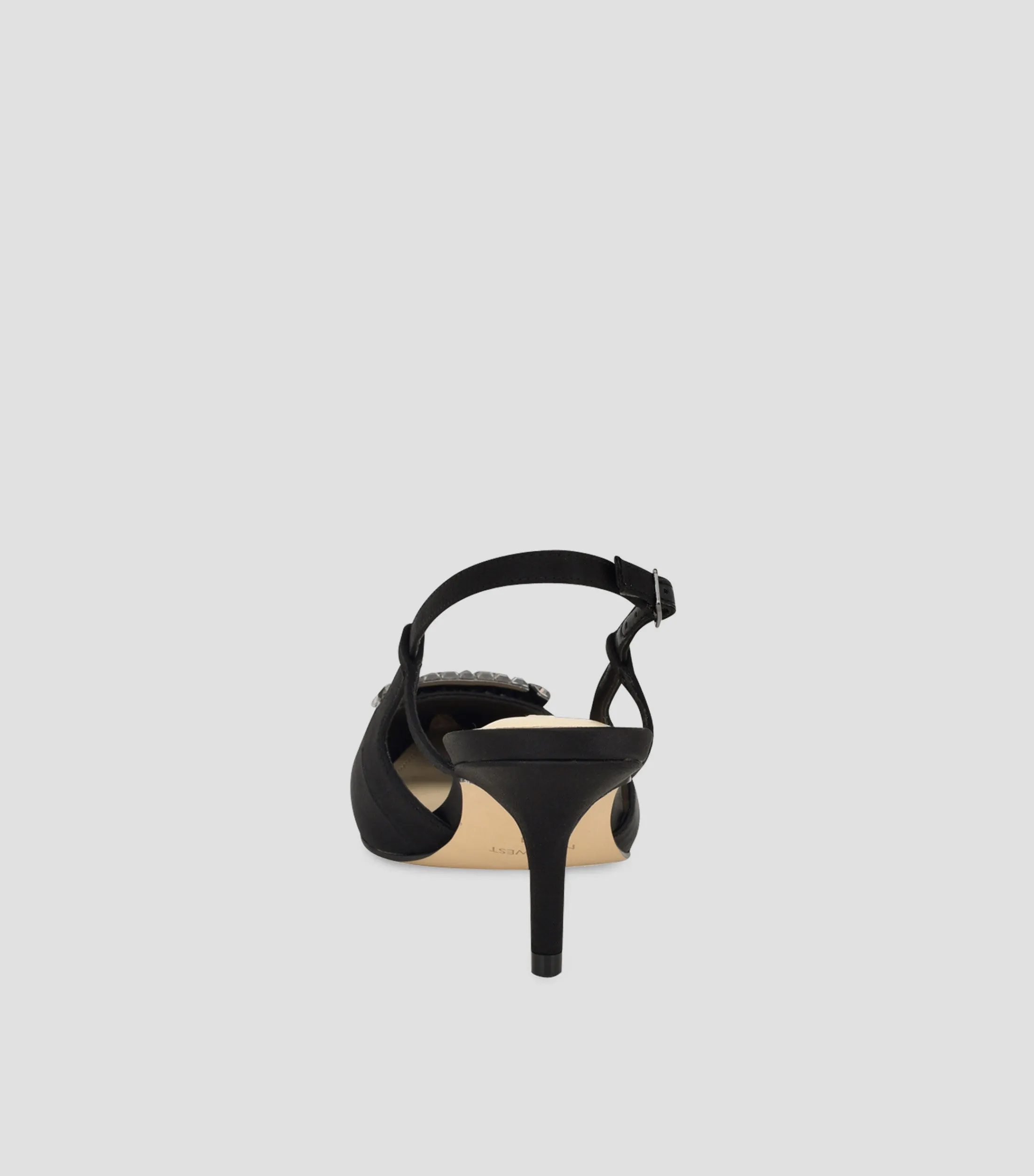 Nine West Zapatillas Slingback con tacón medio delgado Mujer