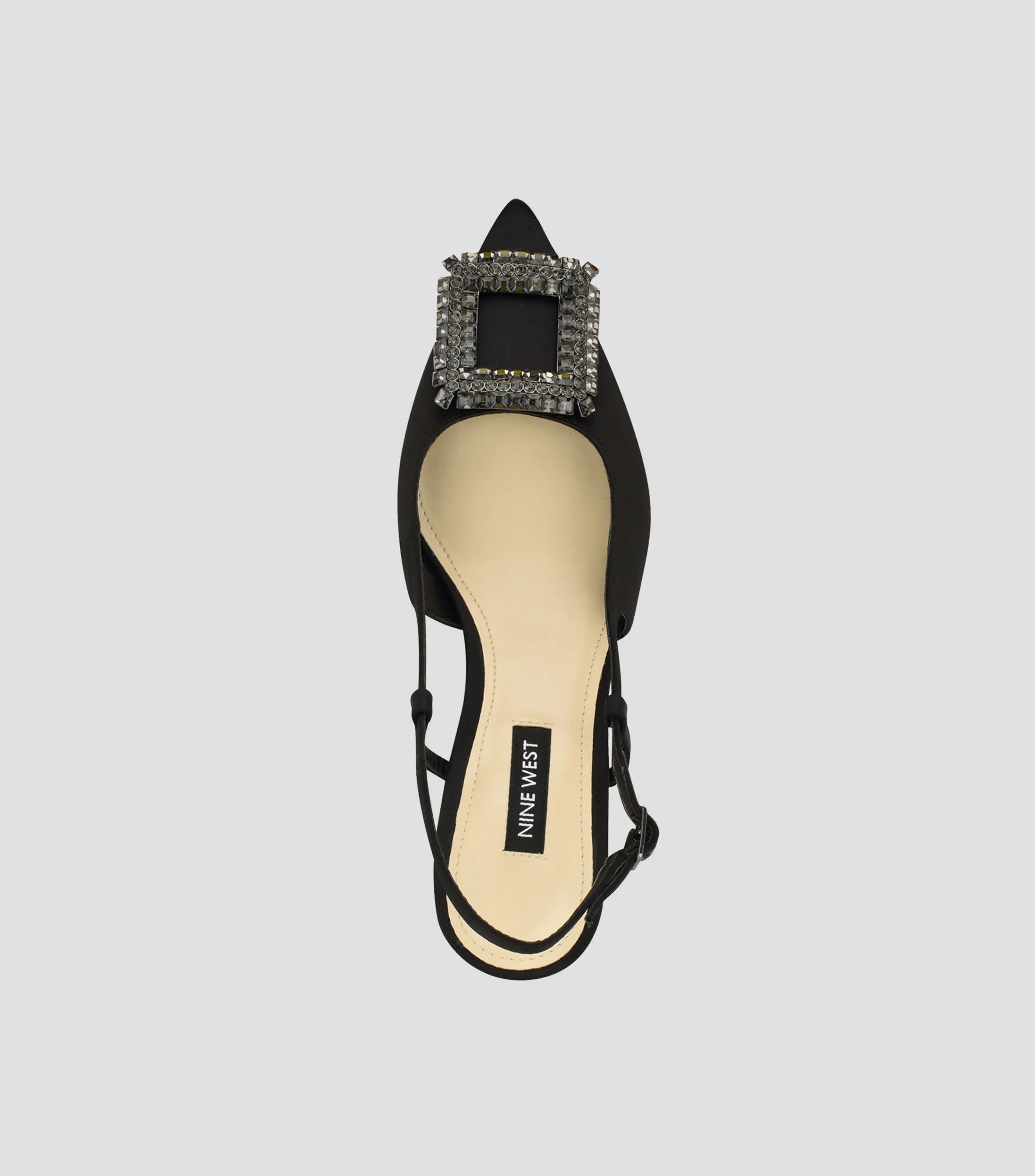 Nine West Zapatillas Slingback con tacón medio delgado Mujer
