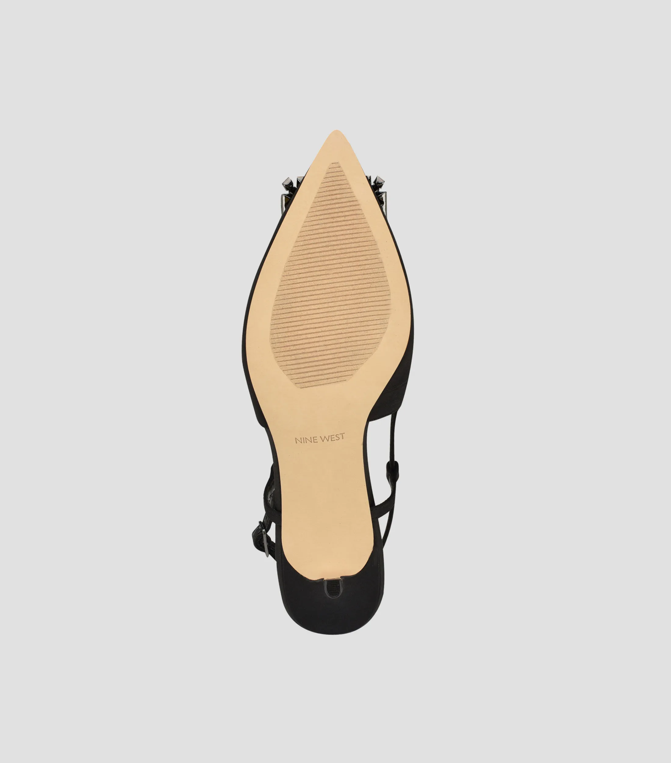 Nine West Zapatillas Slingback con tacón medio delgado Mujer