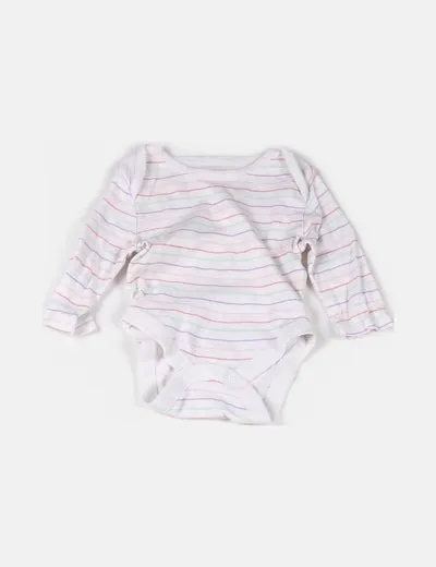 NoName Body blanco estampado rayas multicolor
