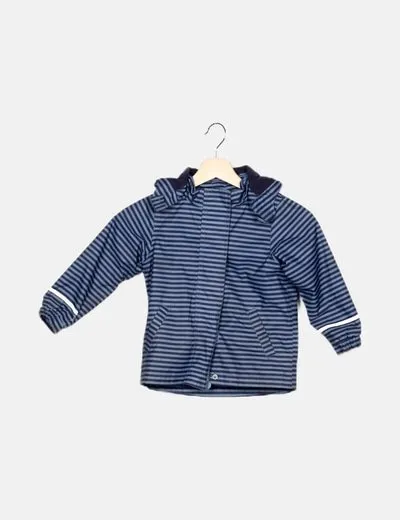 NoName Chaqueta azul estampado rayas