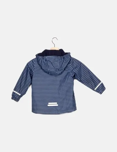 NoName Chaqueta azul estampado rayas