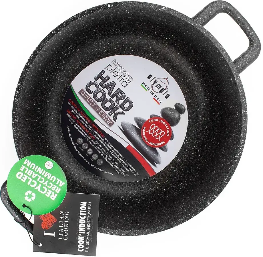 Olla de aluminio con asas línea Hard Cook 24cm