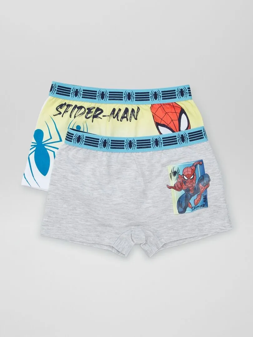 PACK DE 2 BOXERS 'SPIDERMAN' 'MARVEL'  GRIS