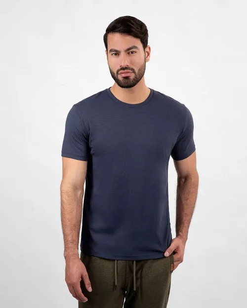 Pack de 3 polos Hombre Cuello Redondo Blanco / Gris Poly / Azul Oxford