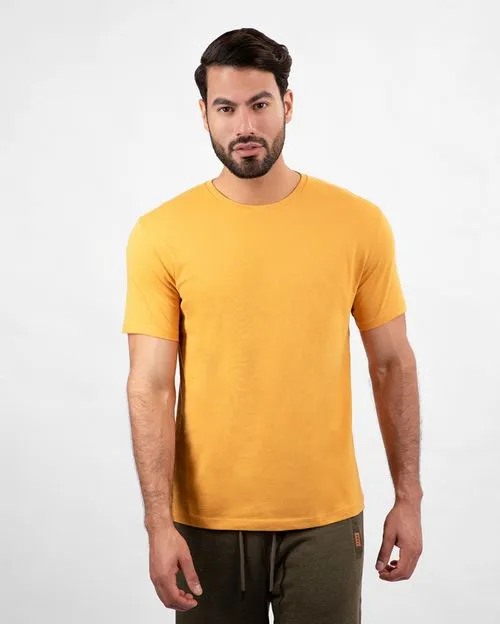 Pack de 3 polos Hombre Cuello Redondo Blanco / Gris Poly / Mostaza Golden