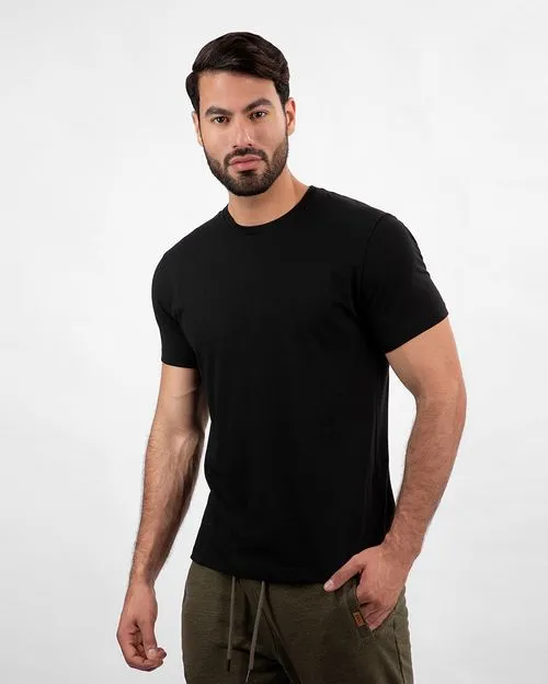 Pack de 3 polos Hombre Cuello Redondo Blanco / Gris Poly / Negro