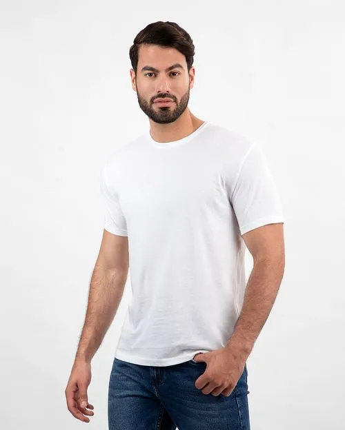 Pack de 3 polos Hombre Cuello Redondo Blanco / Gris Poly / Plomo Melange