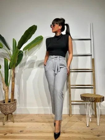 Pantalón Carrot NICONNE Gris