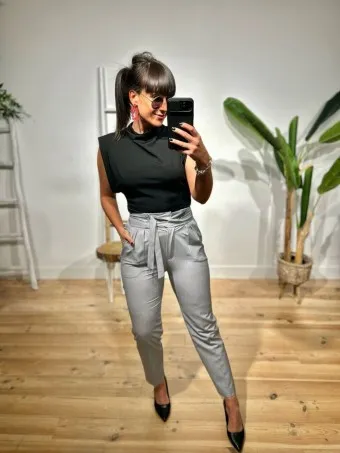 Pantalón Carrot NICONNE Gris