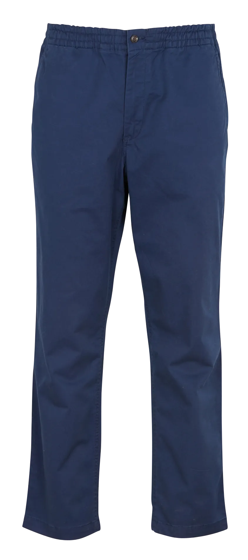 Pantalón chino de algodón elástico recto en azul