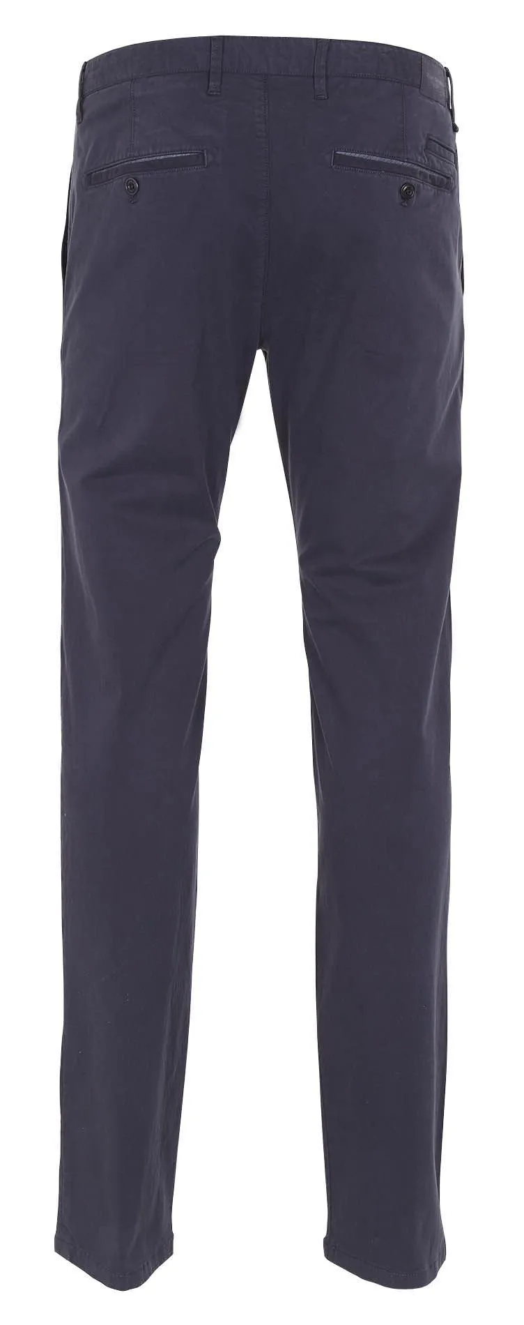 Pantalón chino slim de algodón elástico en azul