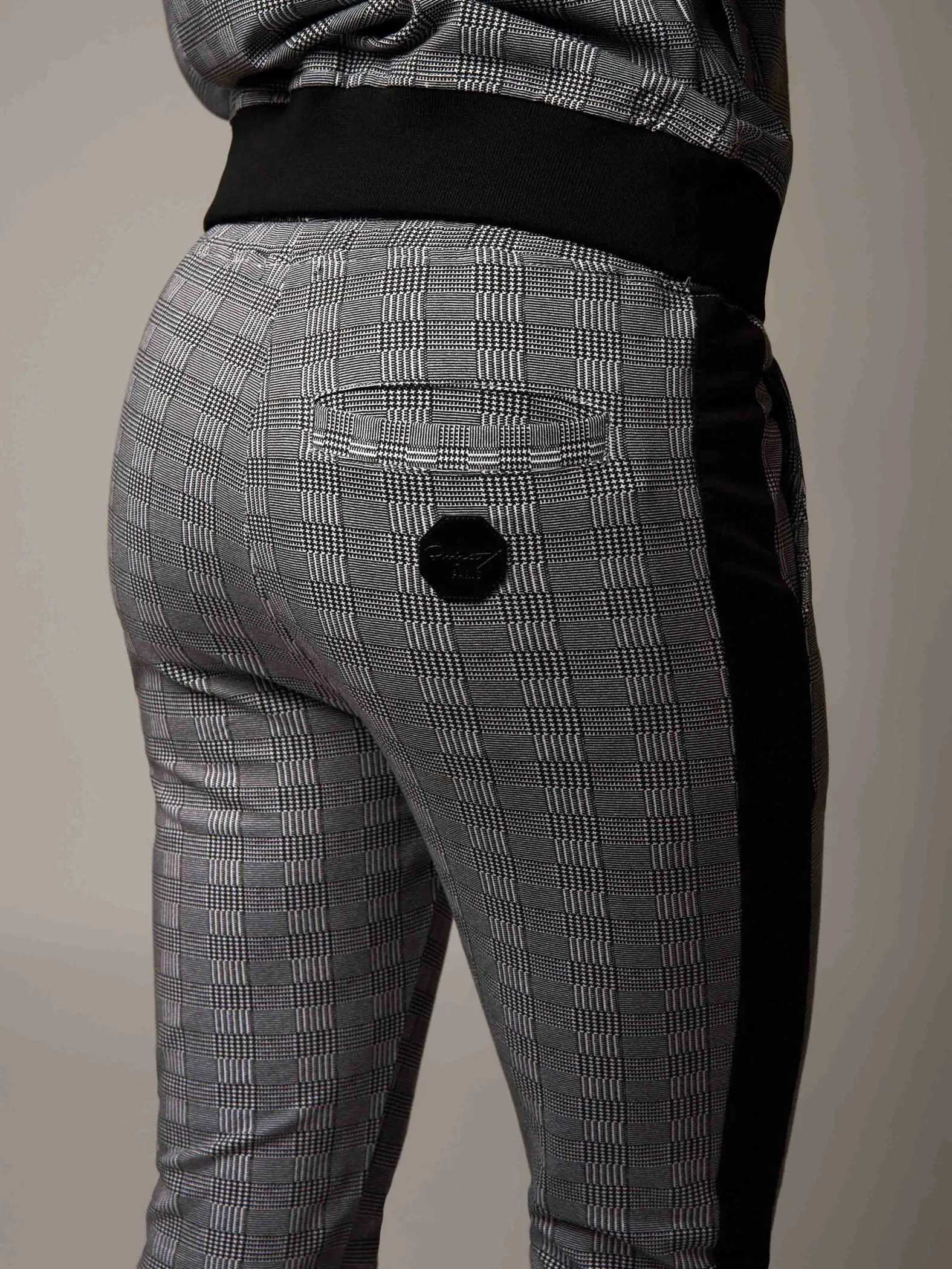 Pantalón de chándal con estampado de cuadros