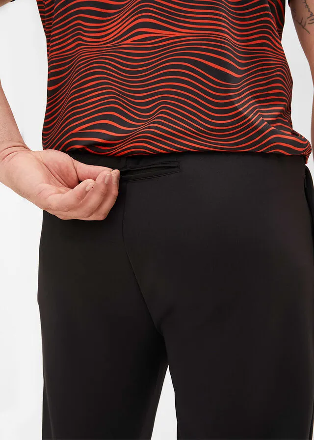PANTALóN DEPORTIVO NEGROAZUR CON ESTAMPADO GRáFICO