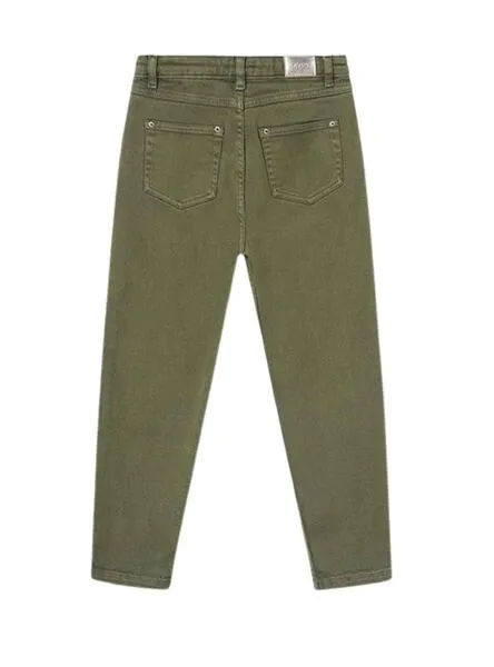 Pantalón Mayoral Sarga Slouchy Verde para Niña