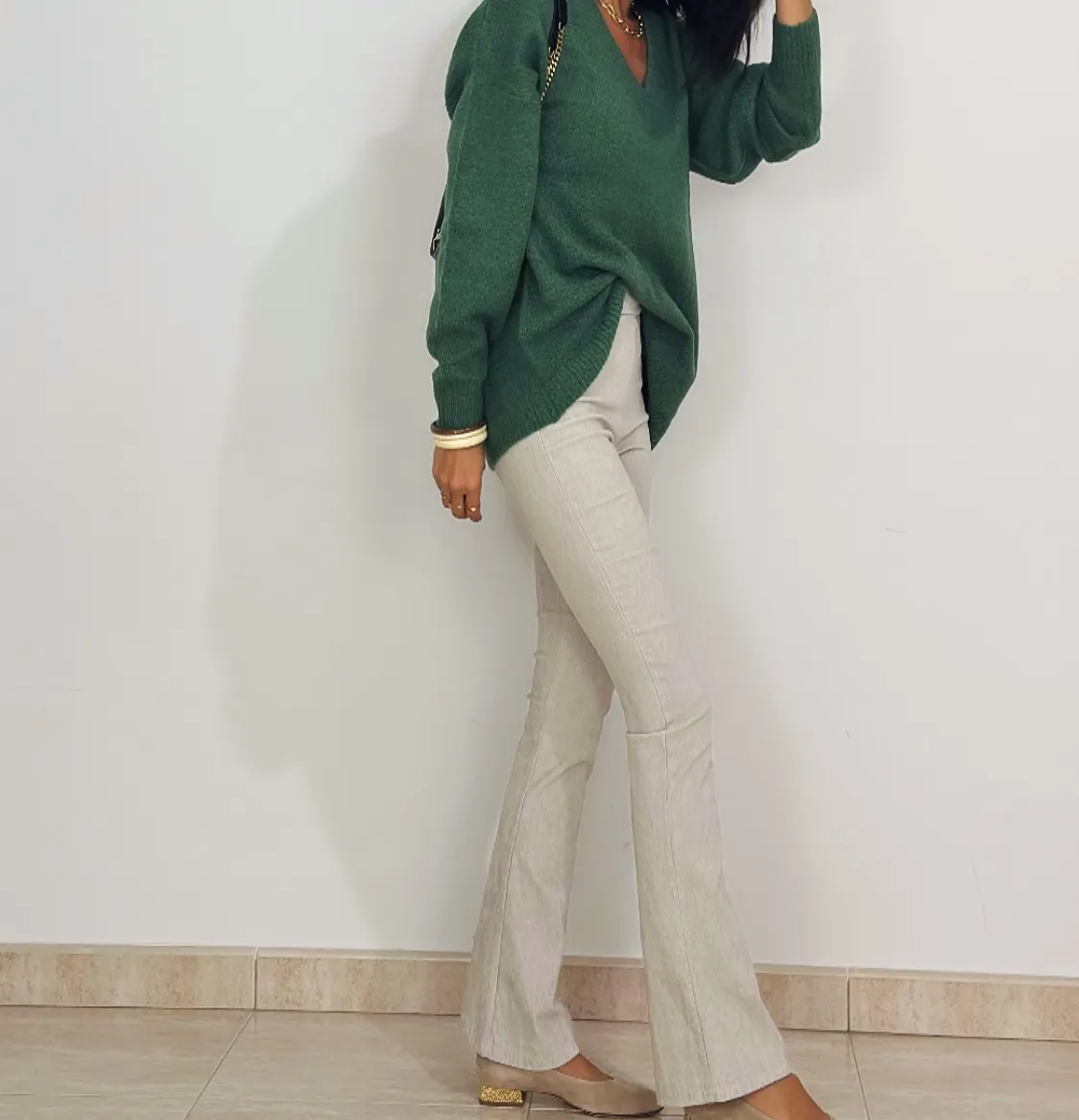 Pantalón Micropana Beige