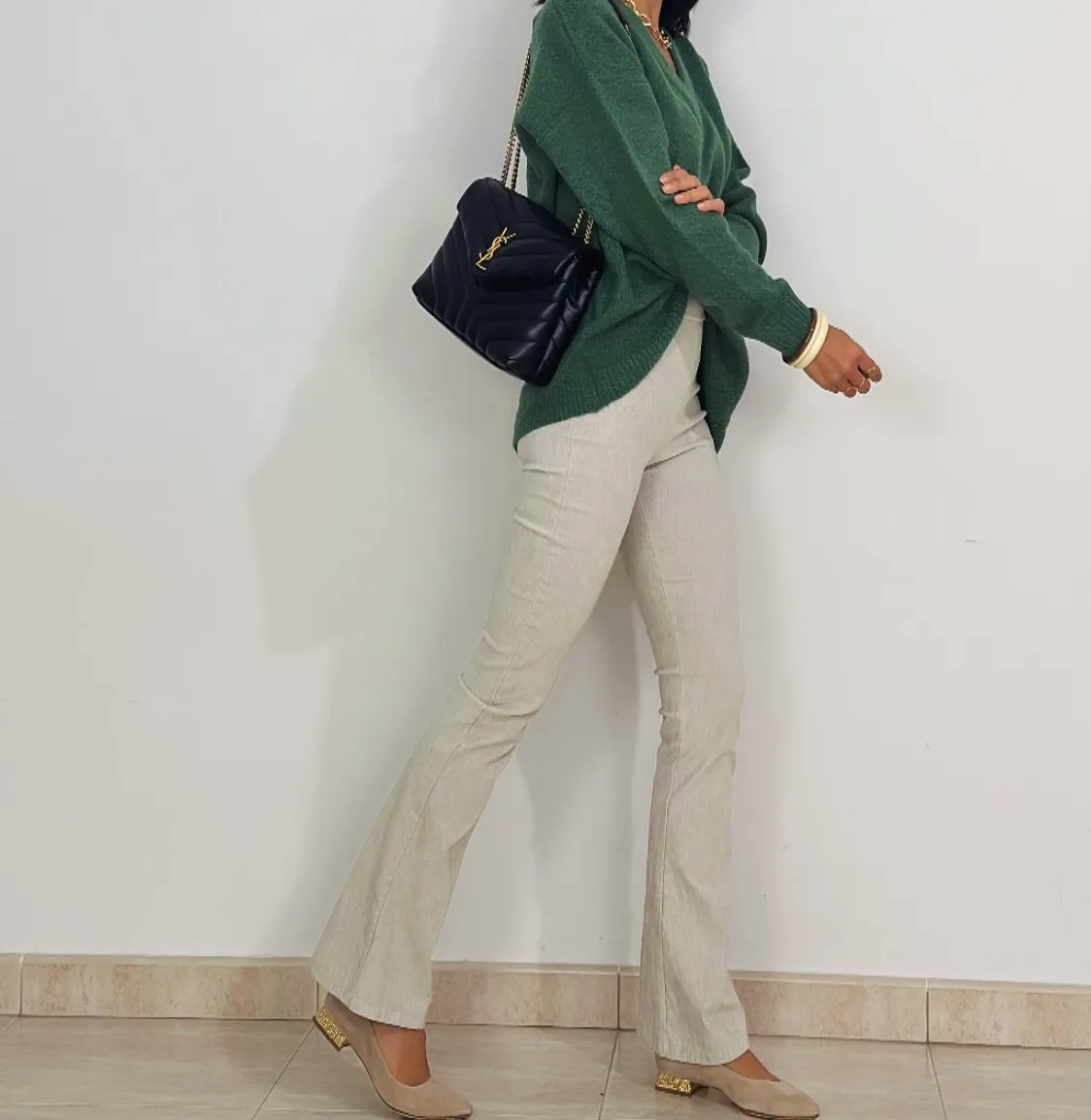 Pantalón Micropana Beige