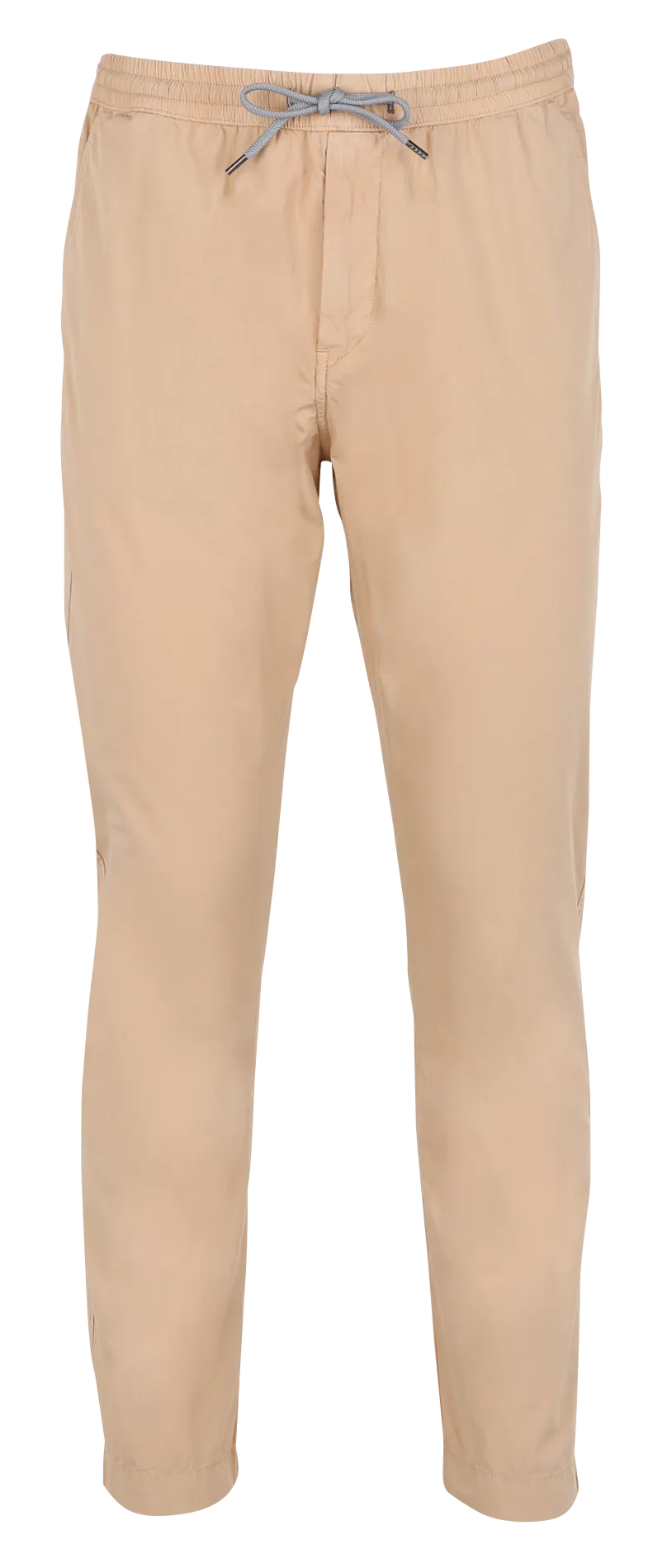 Pantalón recto de algodón orgánico en marron