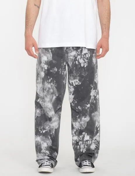 PANTALóN VOLCOM ASPHALT BEACH EW  BLACK WHITE