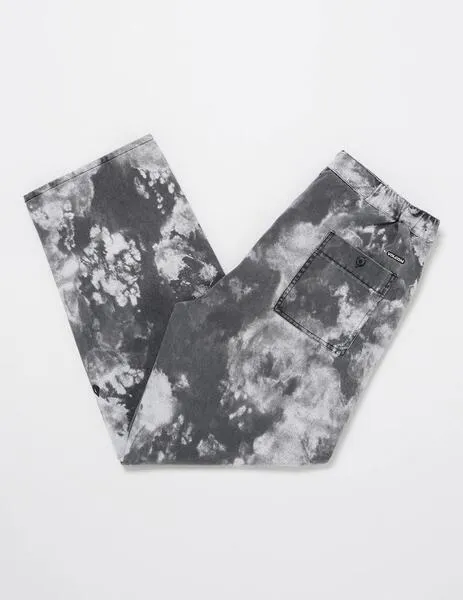 PANTALóN VOLCOM ASPHALT BEACH EW  BLACK WHITE