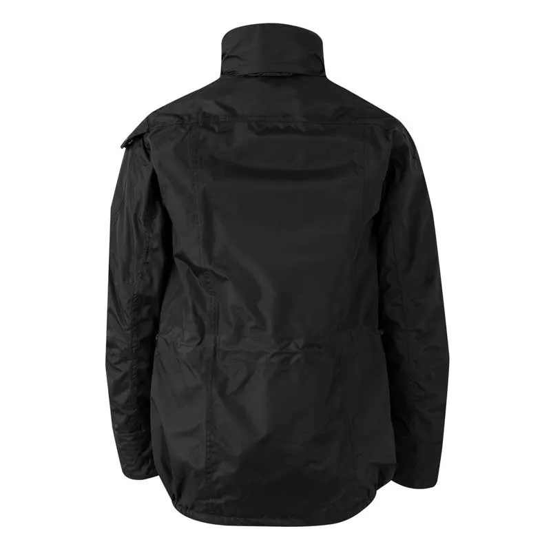 PARKA IMPERMEABLE MULTIBOLSILLOS NEGRA  VELILLA