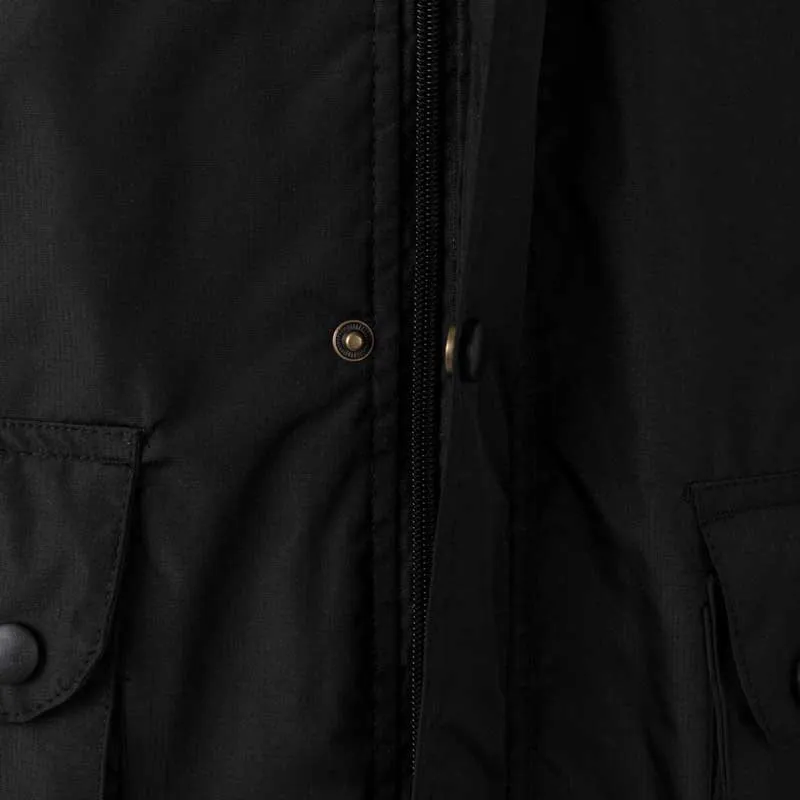PARKA IMPERMEABLE MULTIBOLSILLOS NEGRA  VELILLA